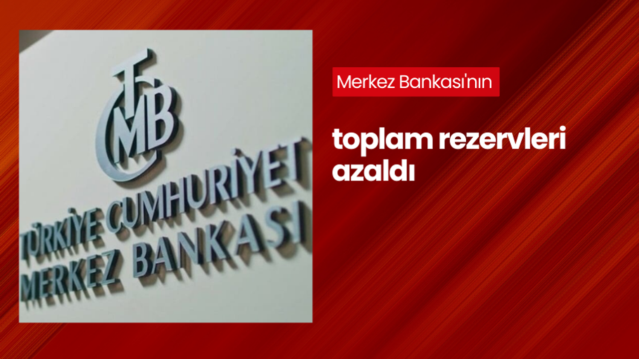 Merkez Bankası’nın toplam rezervleri azaldı